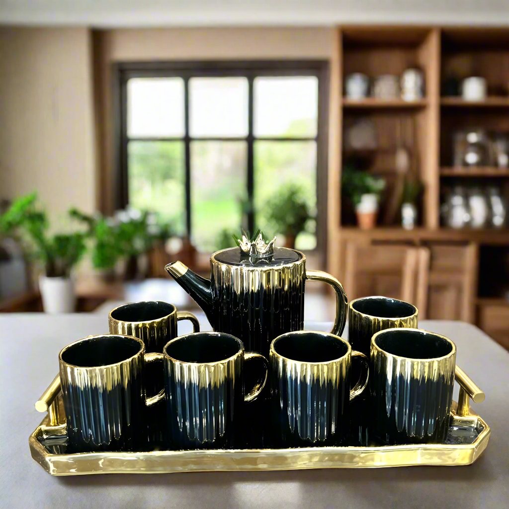 Elegance Noir Tea Set