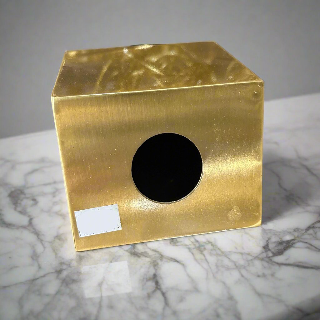 Golden Tissue Box Holder