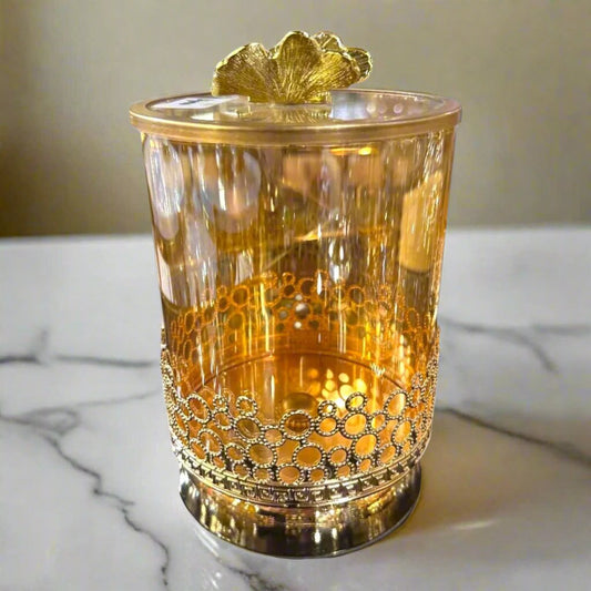 Golden Elegance Glass Set