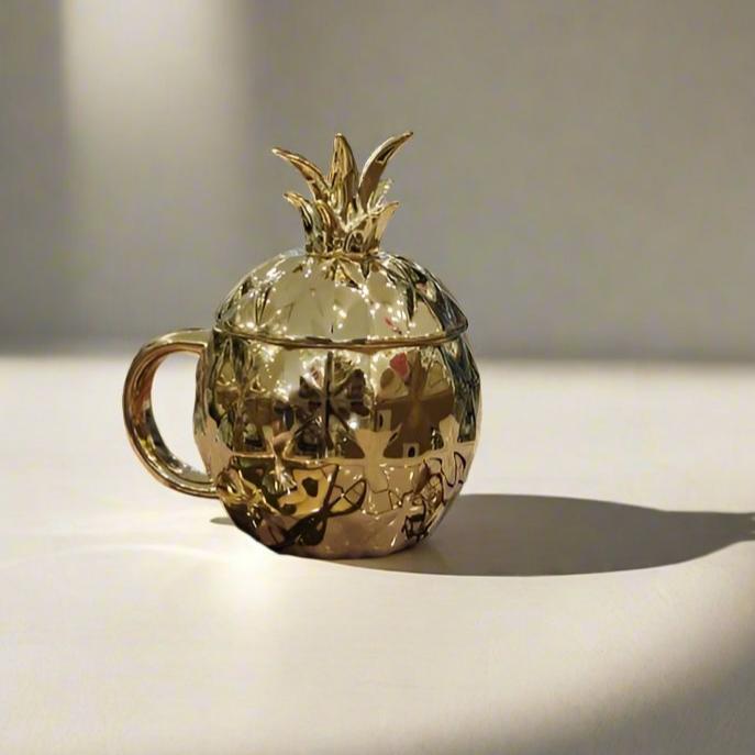 Golden Pineapple-shaped Cup